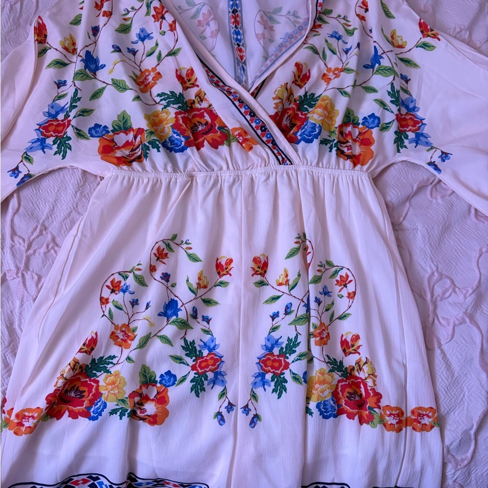 Floral Embroidered Dress